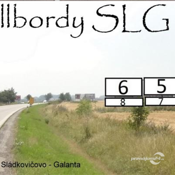 Prenajmeme billboard Sládkovičovo