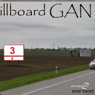 Prenajmeme billboard smer Sereď - GA