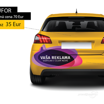 Prenájom reklamnej plochy na Taxi v B. Bystrici