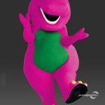 Rozprávkový maskot Barney na prenájom