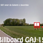 Prenajmeme billboard pri Galante
