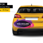 Prenájom reklamnej plochy na Taxi v B. Bystrici