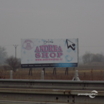 Reklamný Megaboard pri D2 smer Břeclav/Brno