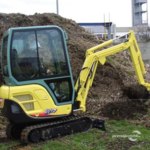 minibager na prenajom, poziciame bager Yanmar SV17 bez obsluhy, pozicovna strojov    