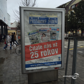 Citylight v Pieštanoch na prenájom