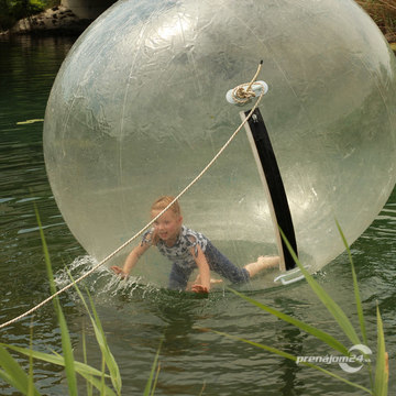 Vodný zorbing na prenájom
